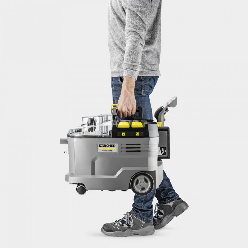 Aspirator cu spalare profesional cu acumulatori 36V, SOLO, Karcher Puzzi 9/1 Bp