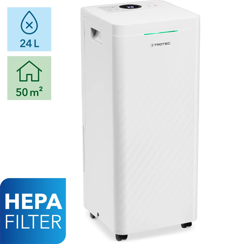 Dezumidificator si purificator de aer, 20l/24h, Trotec, tip TTK64HEPA