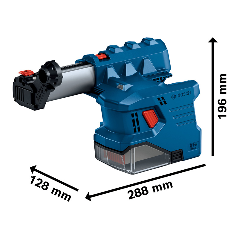 Sistem de extractie a prafului GDE 12 pentru GBH 185-LI, filtru HEPA