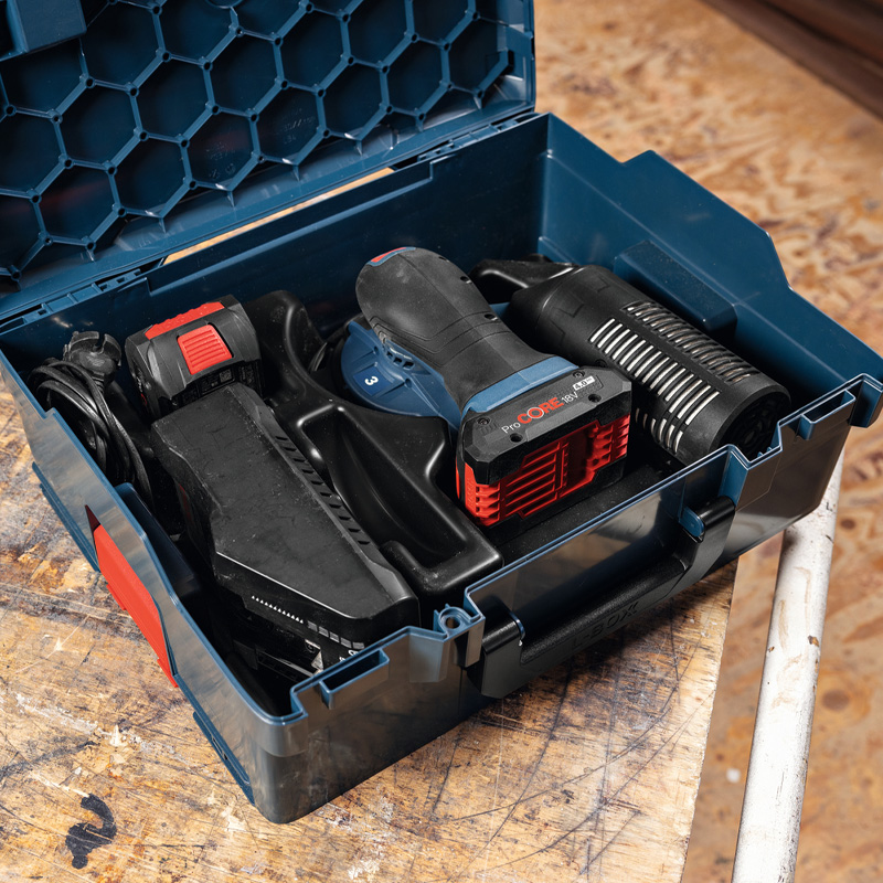 Slefuitor Bosch, cu excentric si acumulatori 18V Li-Ion, 150 mm, SOLO, tip GEX 18V-150-3