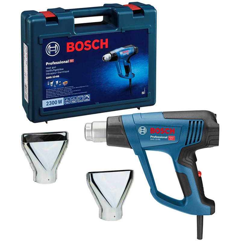 Suflanta cu aer cald Bosch, 2300W, 50-650⁰C, cu accesorii si L-Boxx, tip GHG 23-66