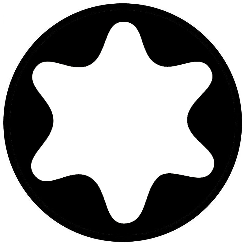 Cheie tubulara stelata-negativ E8, 1/4