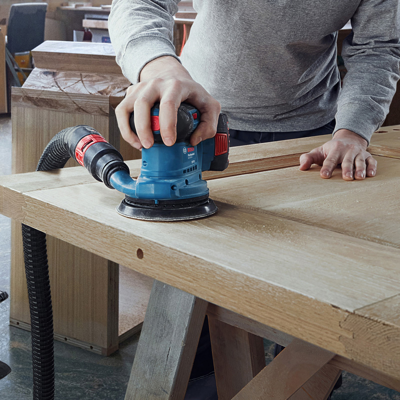 Slefuitor cu excentric Bosch, cu acumulatori 18V Li-Ion, 125 mm, SOLO, tip GEX 185-LI