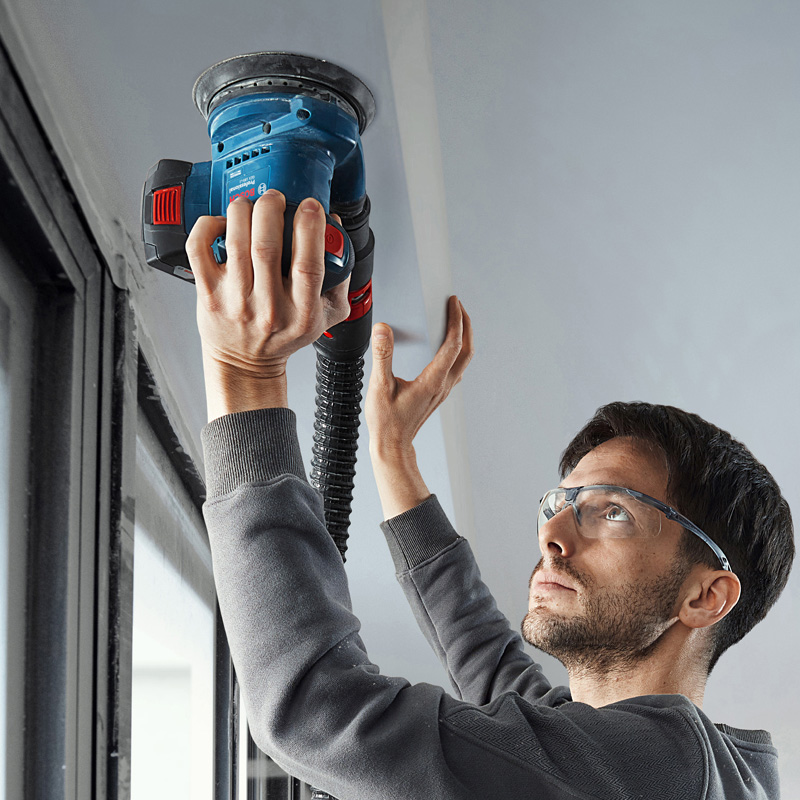 Slefuitor cu excentric Bosch, cu acumulatori 18V Li-Ion, 125 mm, SOLO, tip GEX 185-LI