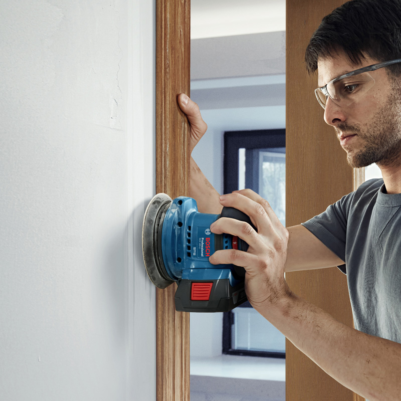 Slefuitor cu excentric Bosch, cu acumulatori 18V Li-Ion, 125 mm, SOLO, tip GEX 185-LI