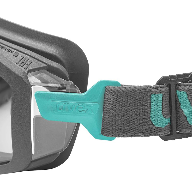 Ochelari de protectie tip Uvex i-Guard Planet cu fixare etansa, protectie laterala, lentila incolora