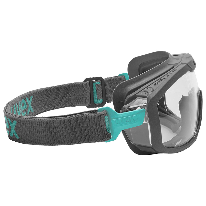 Ochelari de protectie tip Uvex i-Guard Planet cu fixare etansa, protectie laterala, lentila incolora