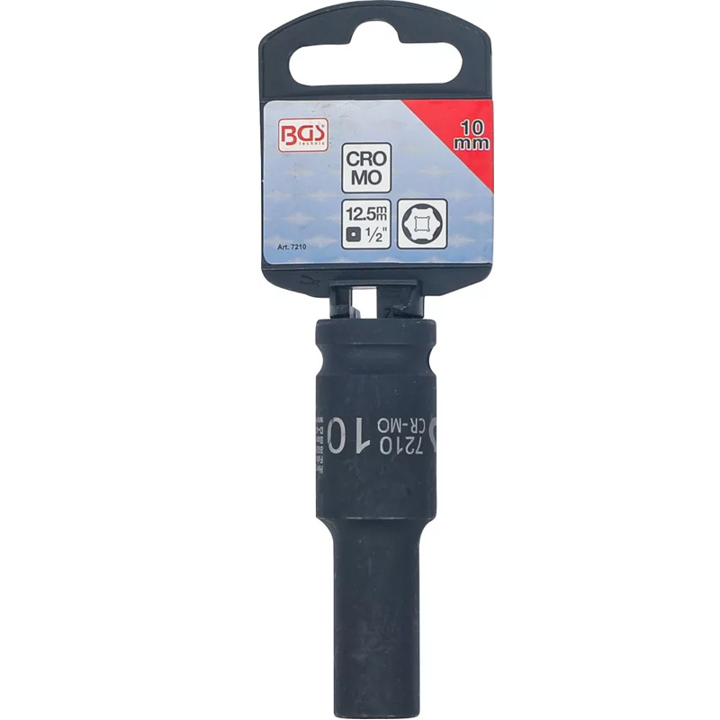 Cheie tubulara lunga de impact, 10mm, 1/2