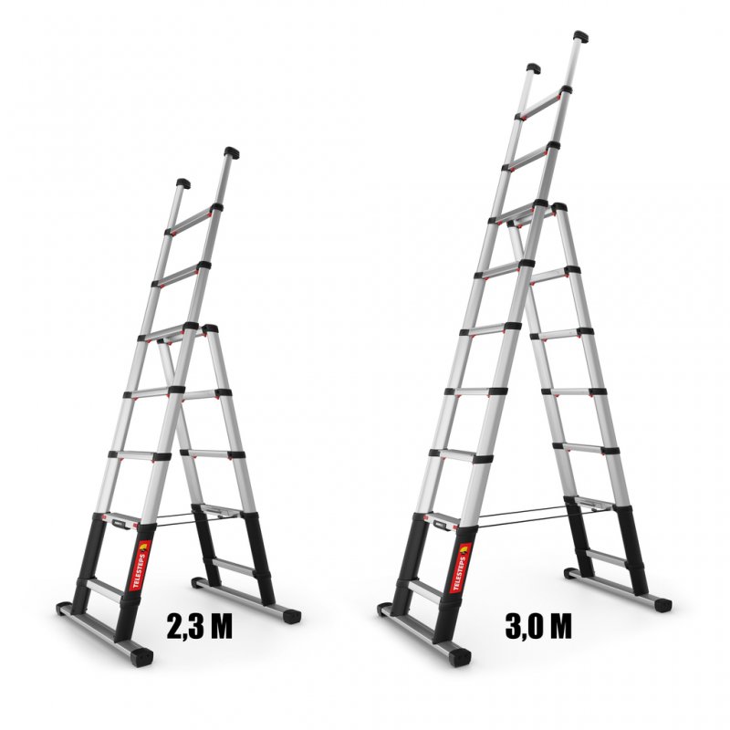 Scara telescopica multifunctionala, Telesteps, 2.3m, 7 trepte 80mm, tip Combi-Line 2.3