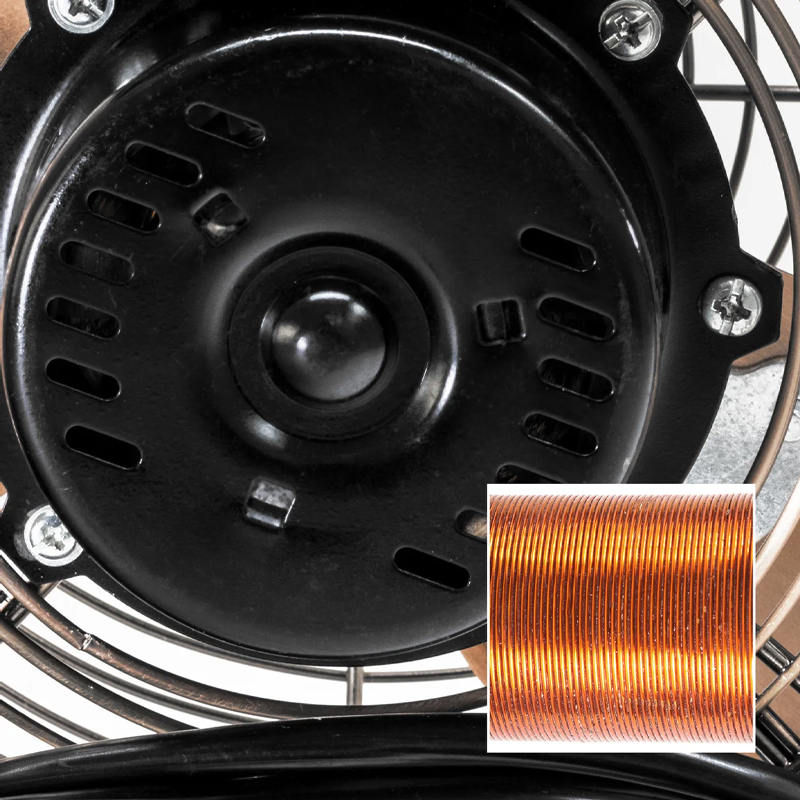 Ventilator de podea Trotec, tip TVM11 cupru, 37 W, 30 cm, 3 viteze