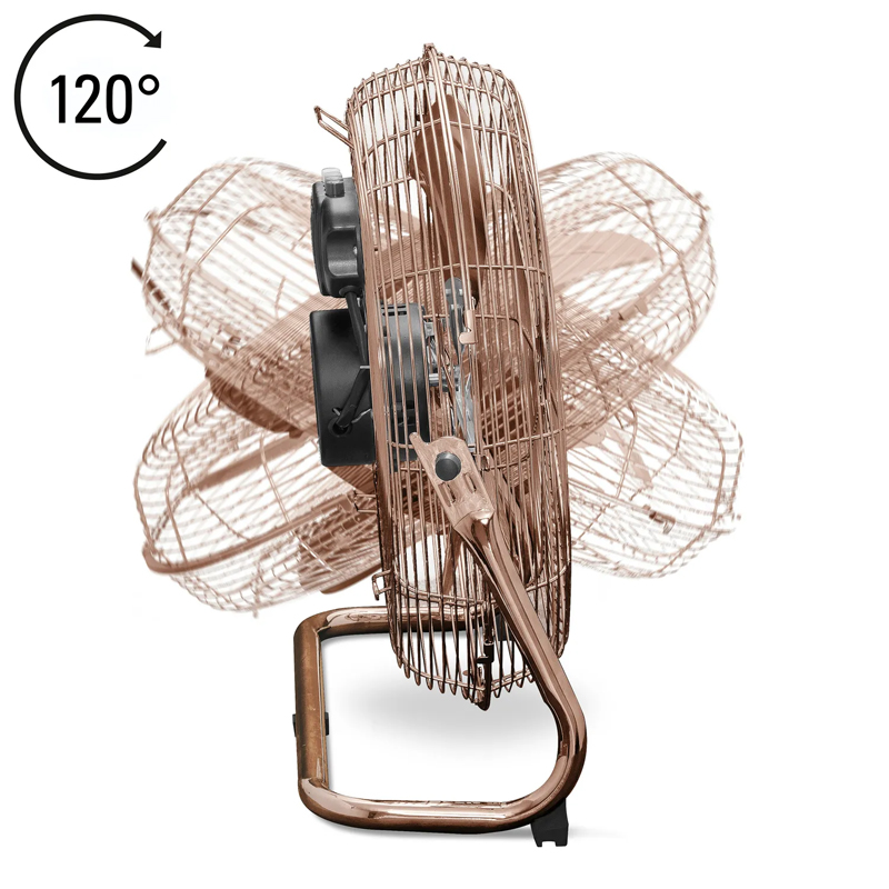 Ventilator de podea Trotec, tip TVM17 cupru, 100 W, 45 cm, 3 viteze