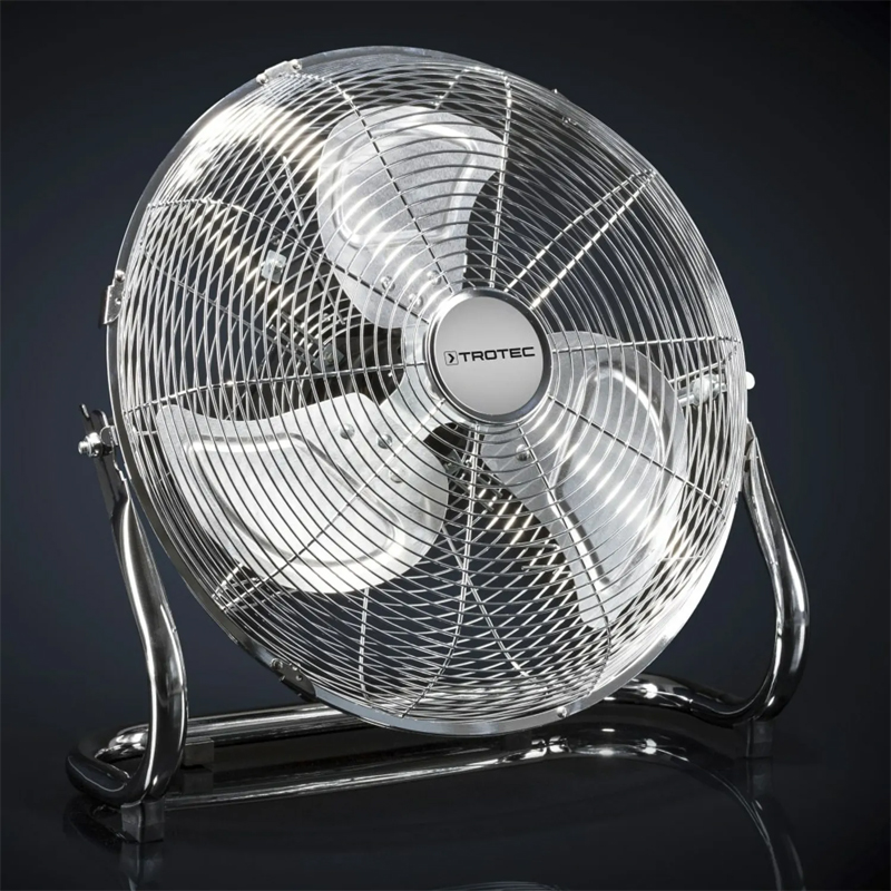 Ventilator de podea Trotec, tip TVM14 argintiu, 44 W, 35 cm, 3 viteze
