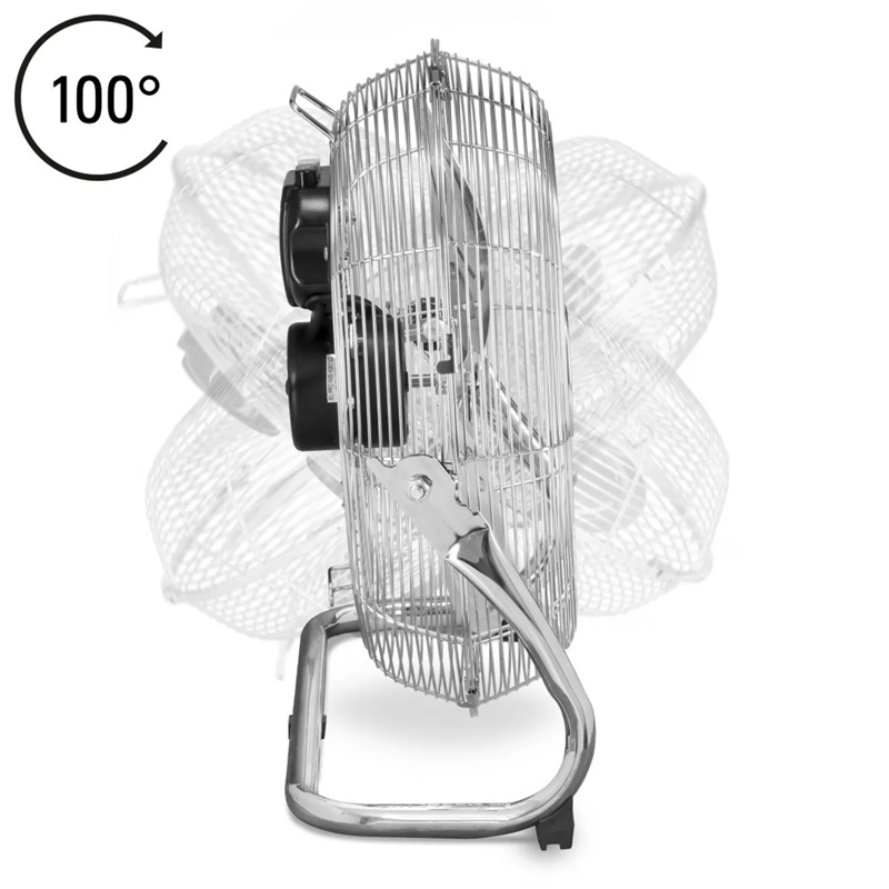 Ventilator de podea Trotec, tip TVM14 argintiu, 44 W, 35 cm, 3 viteze