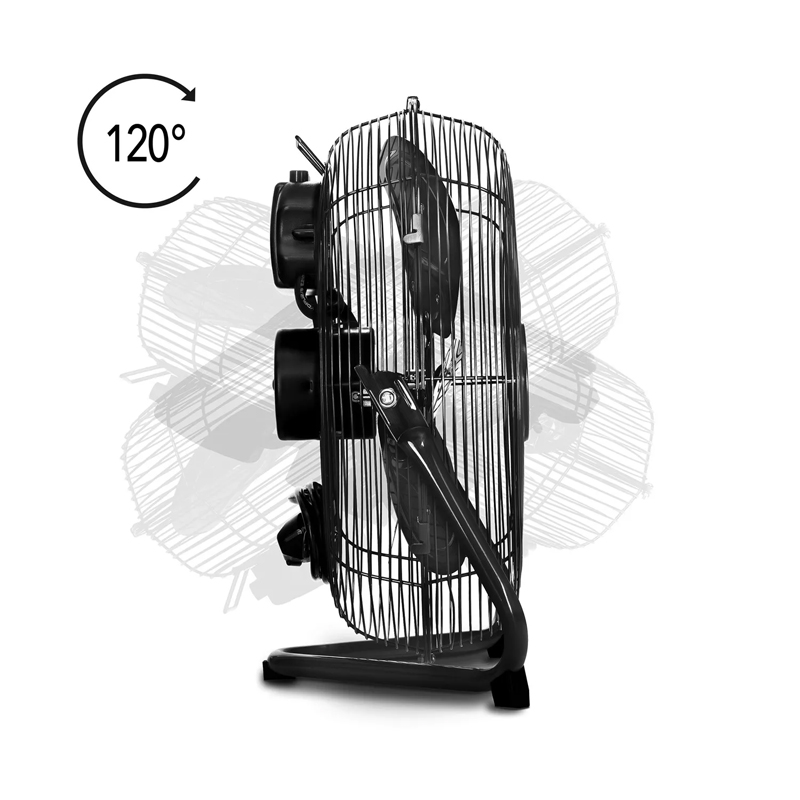 Ventilator de podea Trotec, tip TVM15 negru, 44 W, 35 cm, 3 viteze