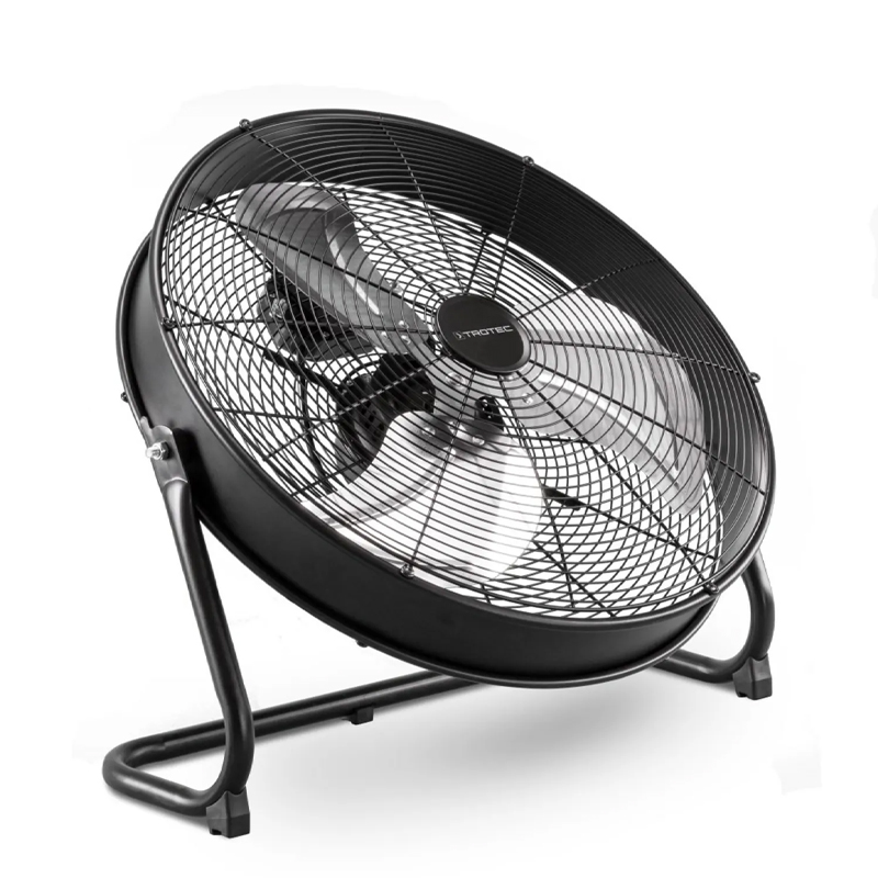 Ventilator de podea negru, Trotec, 6562m³/h, 120W, 3 trepte, tip TVM20D
