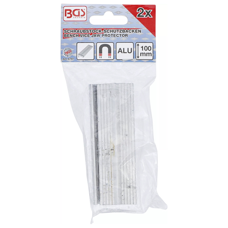 Bacuri protectie menghina 100mm, aluminiu, BGS