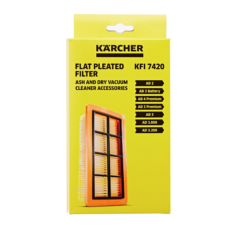 Filtru evantai plat pentru aspiratoarele uscate si de cenusa AD, Karcher, tip KFI7420