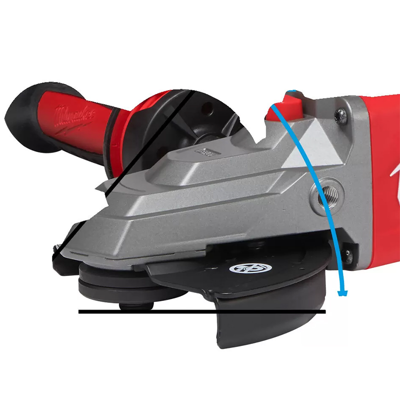 Polizor unghiular 125 mm cu cap plat, 18V, SOLO, tip M18 FSAGF125XB-0X