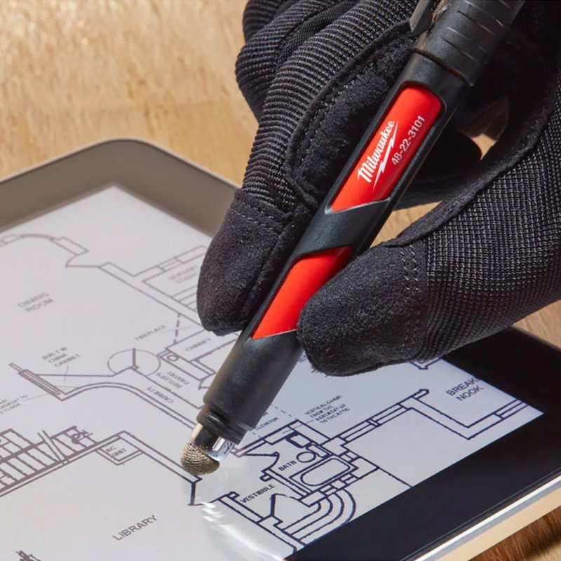 Marker permanent INKZALL™ negru, varf acrilic, compatibil cu ecranele tactile