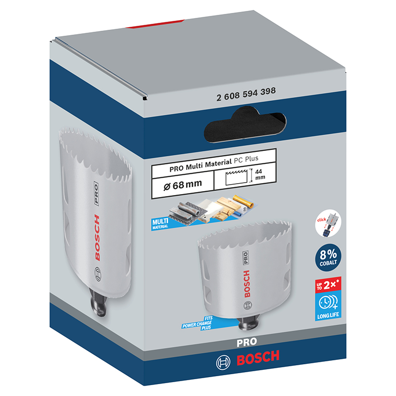 Carota Bosch PRO Multi Material PC Plus, 68 mm