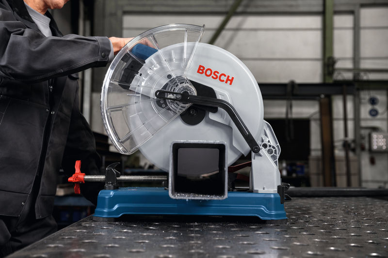 Debitor de metale cu disc abraziv si acumulatori, 355 mm, 12 V, SOLO, tip GCD 18V-355