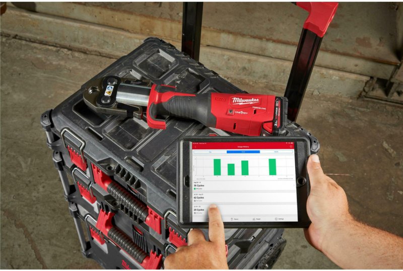 Presa hidraulica pentru sertizat tevi metalice sau compozite, M18™, 2x3Ah, FORCE LOGIC™ Milwaukee High Force, tip M18 ONEBLHPT-302C