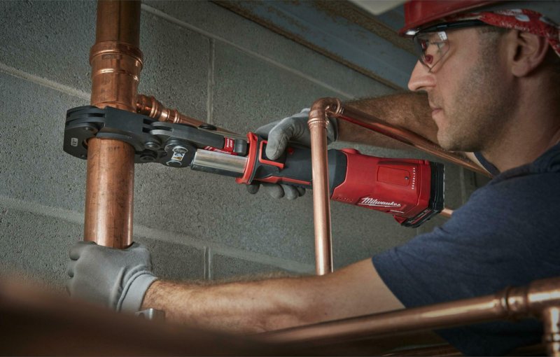 Presa hidraulica pentru sertizat tevi metalice sau compozite, M18™, 2x3Ah, FORCE LOGIC™ Milwaukee High Force, tip M18 ONEBLHPT-302C TH-SET