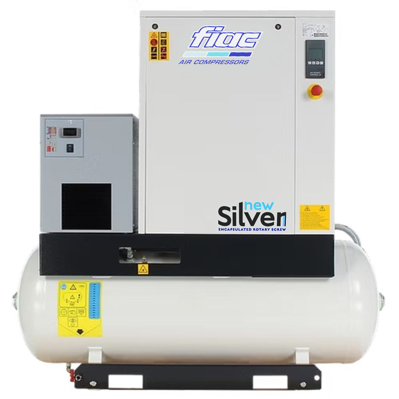 Compresor cu șurub și uscător FIAC NEW SILVER 20/500D | 10 bar, 1677 l/min, 20CP - compresor industrial