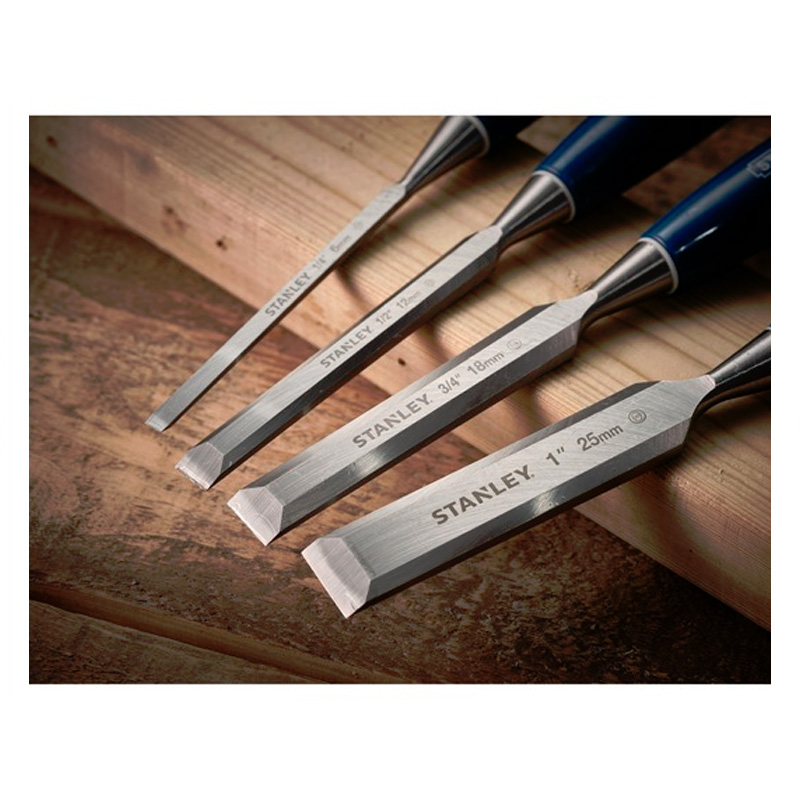 Set 4 dalti pentru lemn, dimensiuni 6, 12, 18 si 25 mm, STANLEY seria 5002