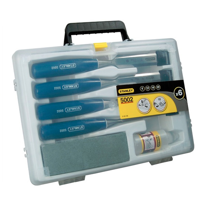 Set 4 dalti pentru lemn, dimensiuni 6, 12, 18 si 25 mm, STANLEY seria 5002
