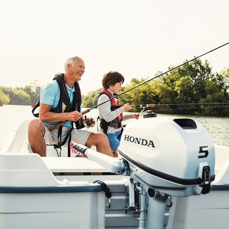 Motor de barca Honda BF5DH LHNU, cizma lunga, 5 CP