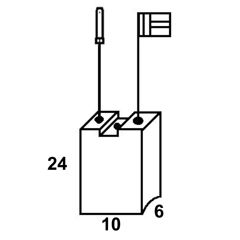 Set perii colectoare pentru DEWALT / METABO