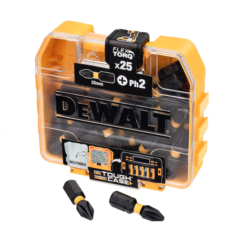 Set 25 biti de impact FLEXTORQ® PH2, 25 mm, tip DT70555T-QZ