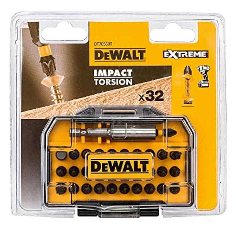 Set 32 accesorii de impact FLEXTORQ, prelungitor magnetic, tip DT70560T-QZ