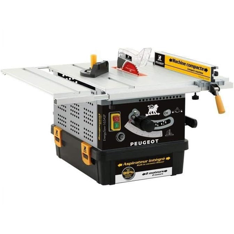 Fierastrau circular de banc cu aspirator integrat, 2200 W, Peugeot tip ENERGYSAW-180ASP