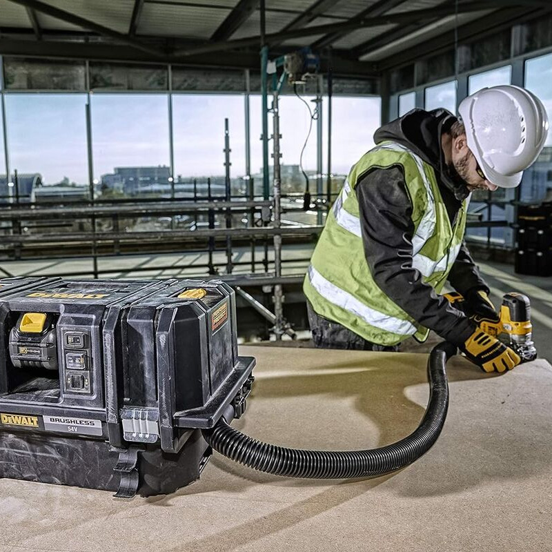 Aspirator uscat/umed XR Flexvolt Li-Ion DeWalt cu acumulatori, 2 x 6Ah, Clasa M, conexiune WiFi