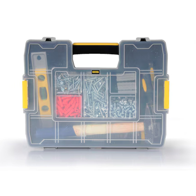 Organizator STANLEY® SORTMASTER® JUNIOR 14 compartimente, 370x290x67 mm cu incuietori metalice