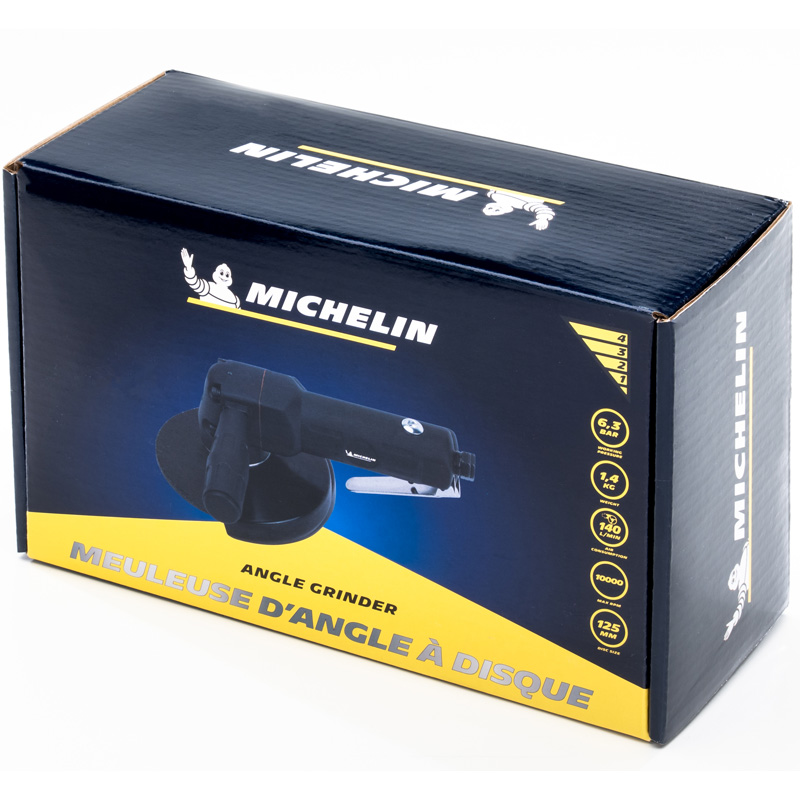 Polizor unghiular pneumatic MICHELIN, 125 mm, 720 W, 10000 rpm, 140 l/min