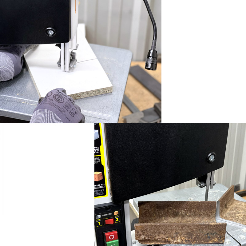 Fierastrau cu banda, stationar, pentru metal si lemn, 710 W, tip RBS710