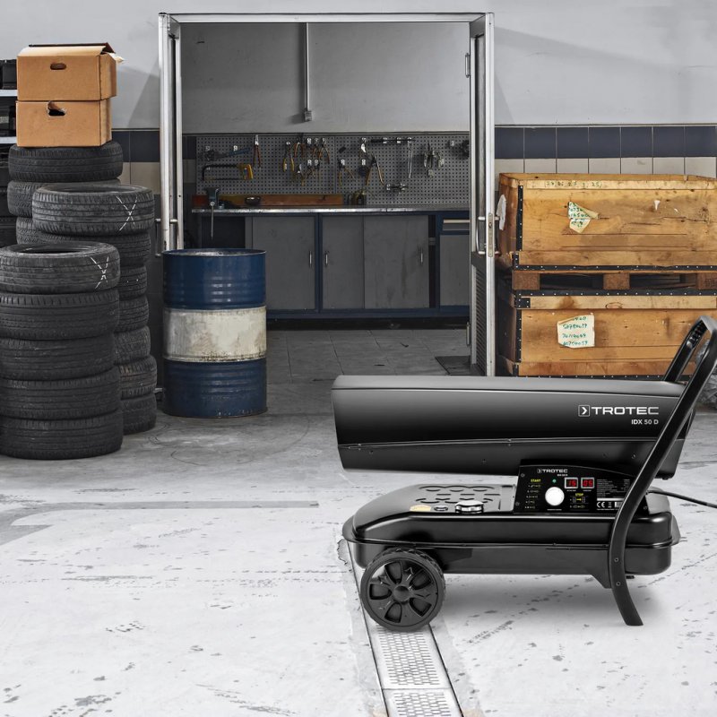 Incalzitor cu motorina cu ardere directa TROTEC IDX 50 D - 55 kW