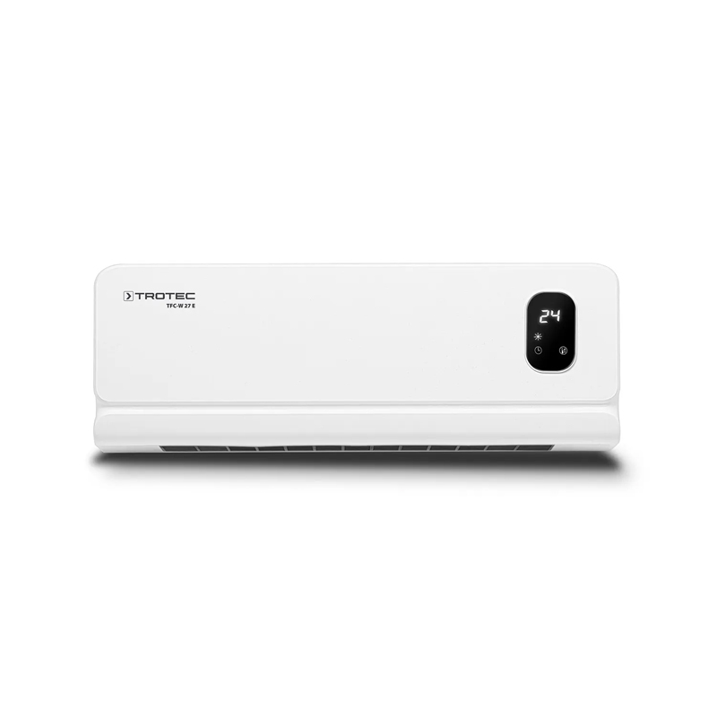 Incalzitor electric de perete, Trotec, monofazat cu ventilator si telecomanda/termostat digital, tip TFC-W27E