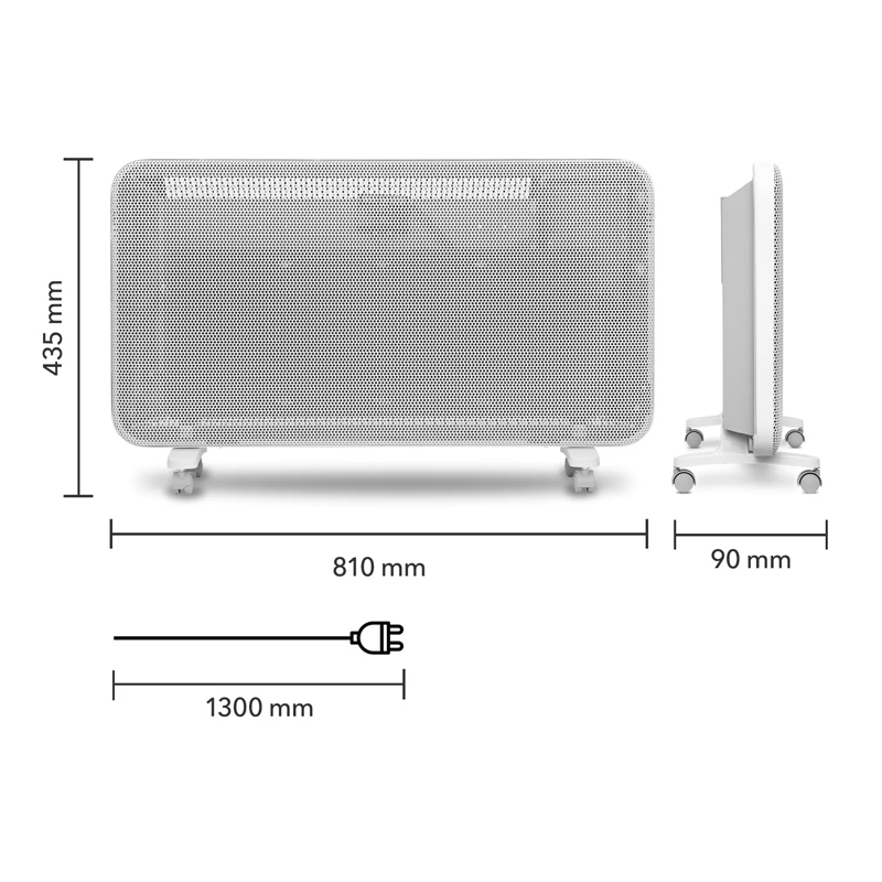 Convector electric TROTEC TCH 2030 E - 2000W, Wi-Fi
