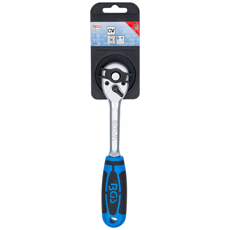 Cheie cu clichet dreapta, reversibila, 3/8