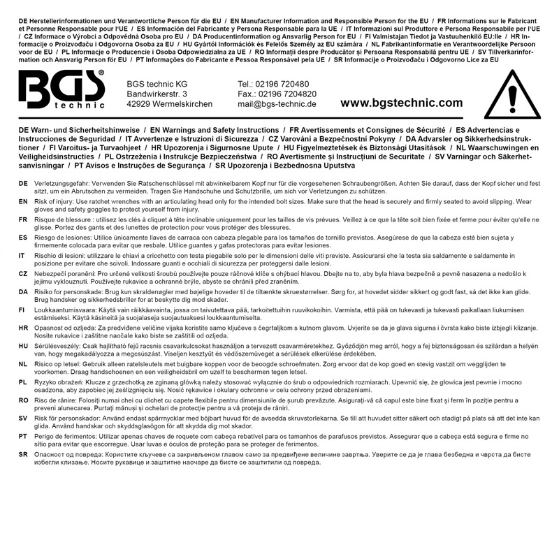 Cheie combinata cu clichet si cap pivotant/articulata, 16 mm