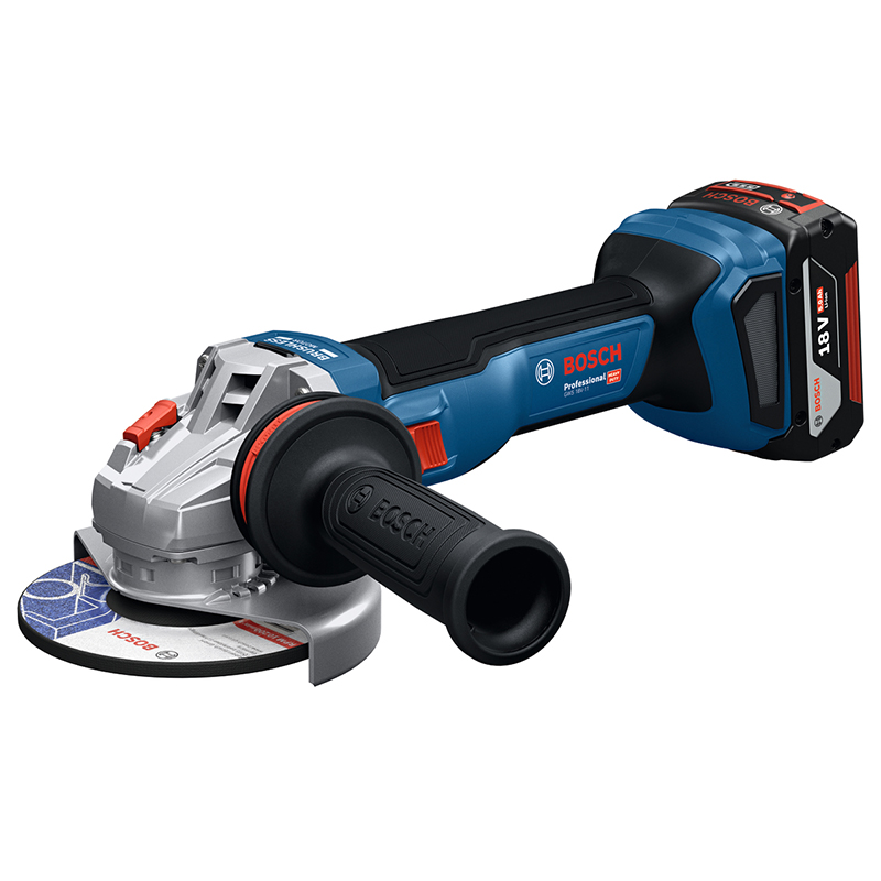 Polizor unghiular 125 mm, cu 2 acumulatori 18V 5.0Ah, BOSCH GWS 18V-11