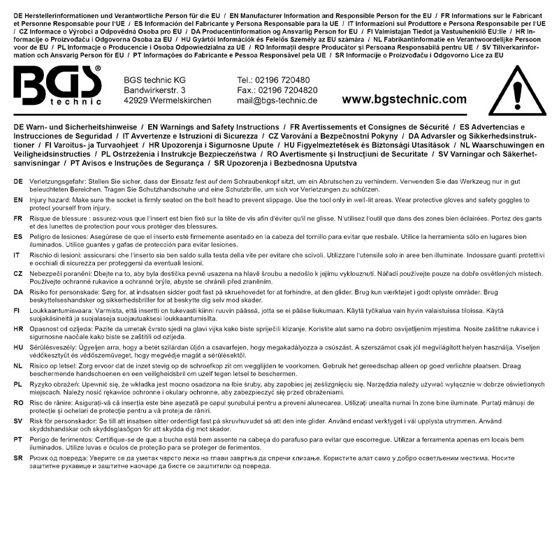 Cheie tubulara dublu hexagon (12 puncte), 1/4