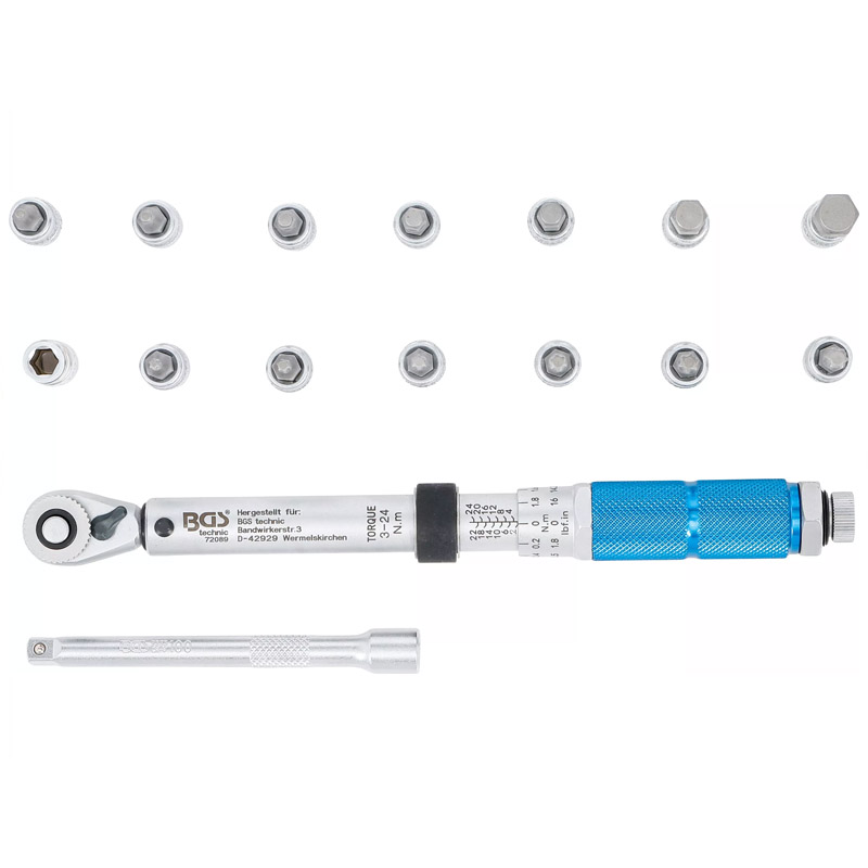 Set cheie dinamometrica antrenare 1/4