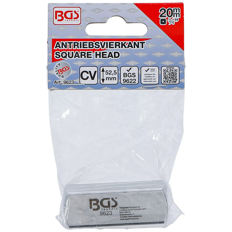 Patrat antrenare, patrat exterior 20 mm (3/4