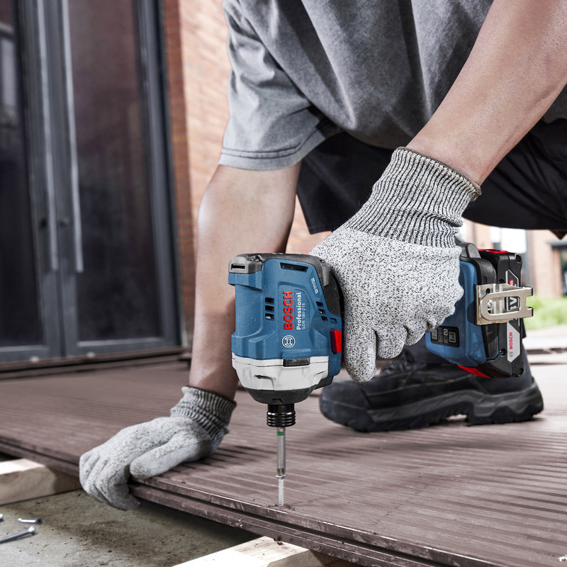 Masina de gaurit/insurubat cu impact si percutie 18V 2x 4.0Ah, Li-Ion, Hex. int.1/4