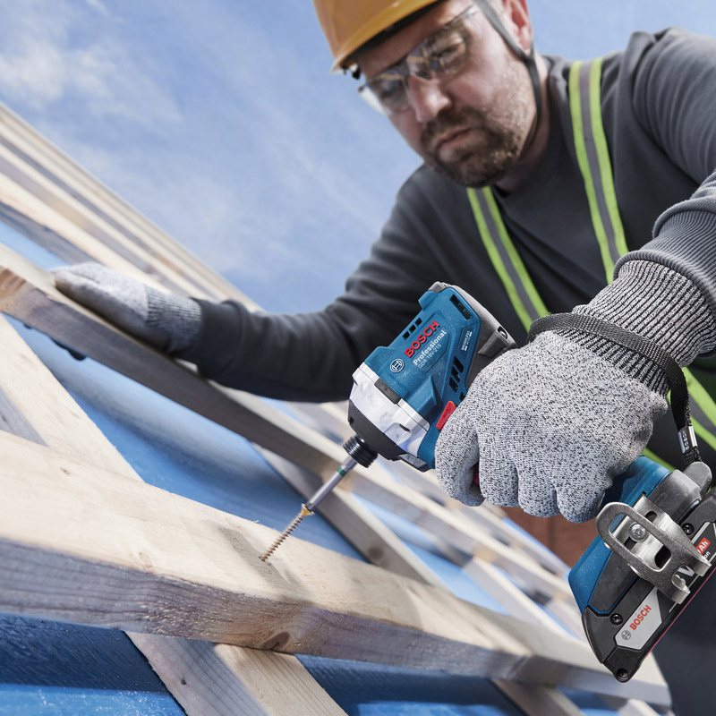 Masina de gaurit/insurubat cu impact si percutie 18V 2x 4.0Ah, Li-Ion, Hex. int.1/4